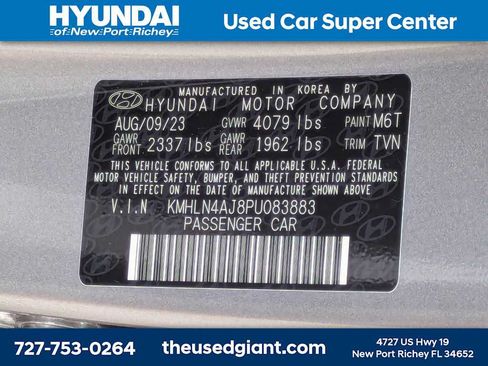 Certified 2023 Hyundai Elantra Limited w/ Cargo Package FWD image 38