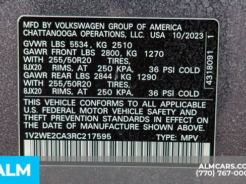 Used 2024 Volkswagen Atlas Cross Sport SE FWD image 60