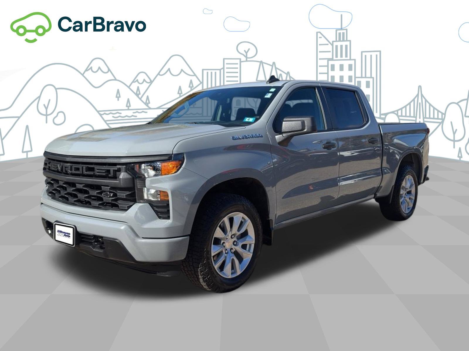 Certified 2024 Chevrolet Silverado 1500 Custom AWD/4WD image 1