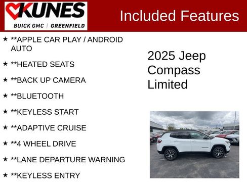 Used 2025 Jeep Compass Limited AWD/4WD image 2