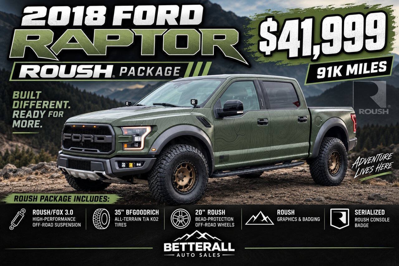 Used 2018 Ford F150 Raptor w/ Equipment Group 802A Luxury AWD/4WD image 1