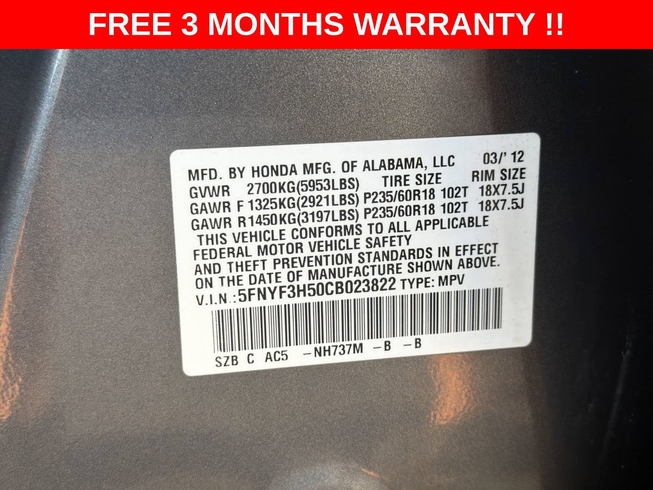 Used 2012 Honda Pilot EX-L image 24
