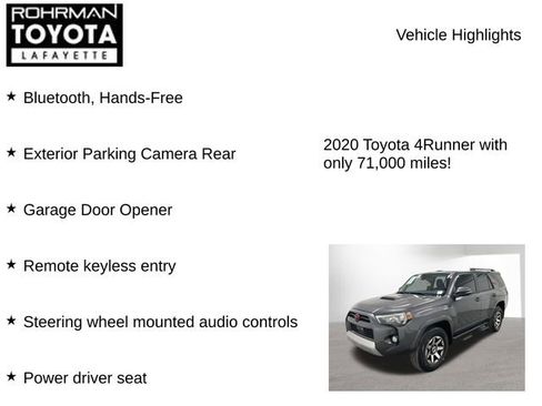 Used 2020 Toyota 4Runner TRD Off-Road Premium w/ Moonroof Package image 8