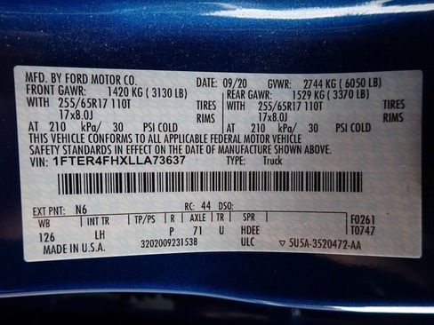 Used 2020 Ford Ranger XLT w/ Equipment Group 301A Mid image 23