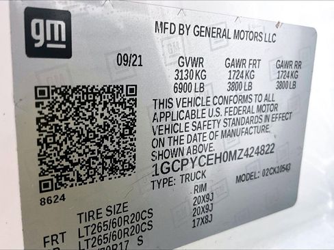 Used 2021 Chevrolet Silverado 1500 Custom Trail Boss w/ LPO, Dark Essentials Package image 33