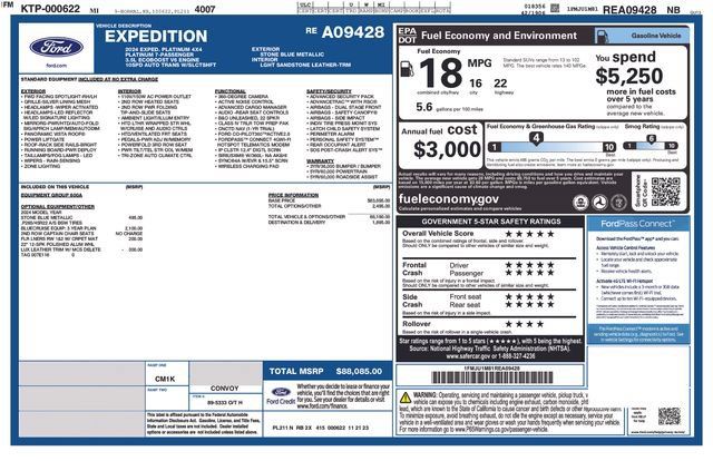 Used 2024 Ford Expedition Platinum AWD/4WD image 37