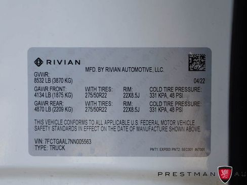 Used 2022 Rivian R1T Launch Edition image 57
