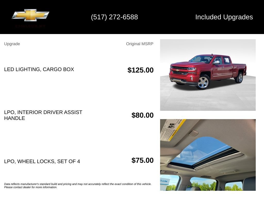 Used 2018 Chevrolet Silverado 1500 LTZ Z71 w/ LTZ Plus Package AWD/4WD image 6