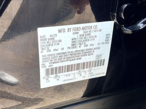 Certified 2023 Ford Explorer XLT RWD image 37