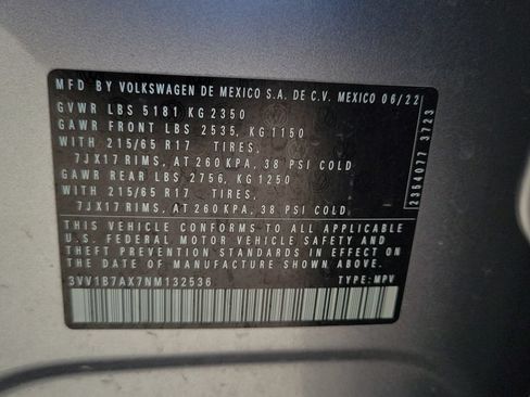 Used 2022 Volkswagen Tiguan S FWD image 22