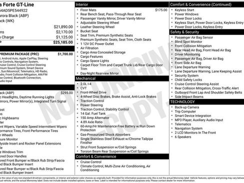 Used 2023 Kia Forte GT-Line w/ GT-Line Premium Package FWD image 3
