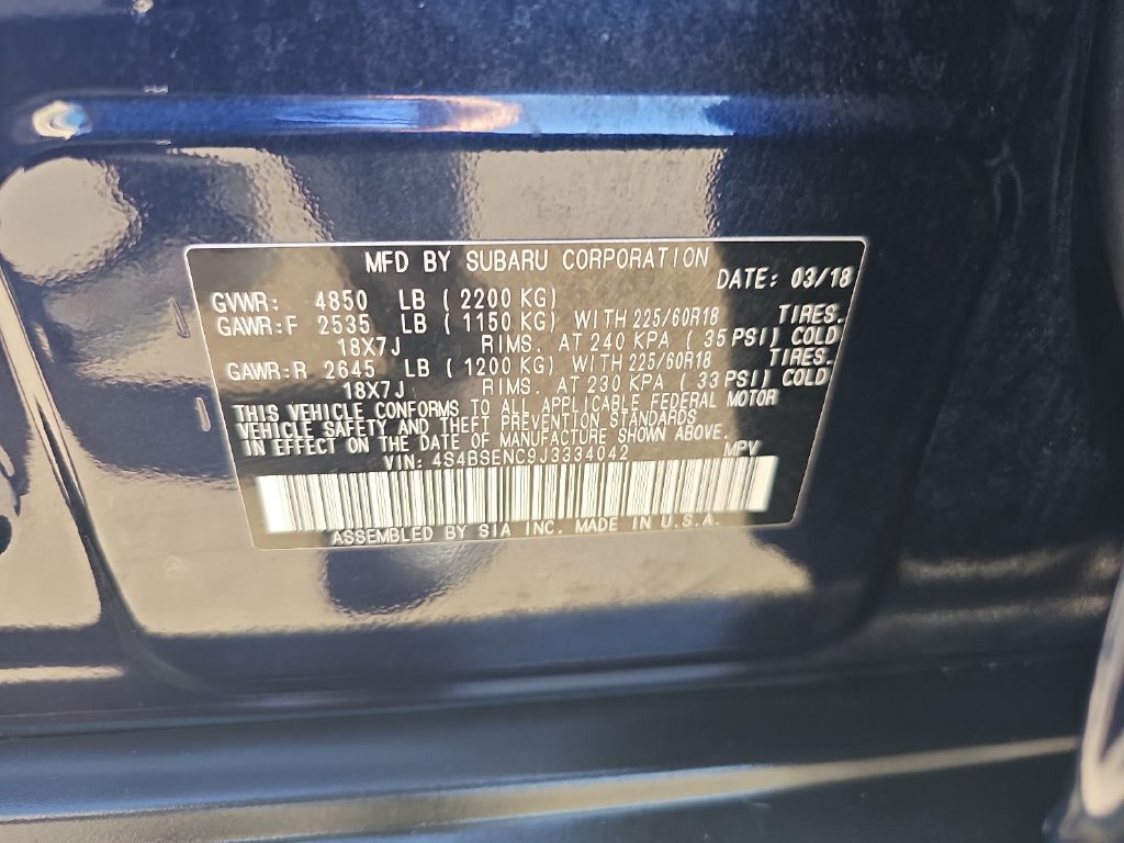 Used 2018 Subaru Outback 3.6R Limited AWD/4WD image 44
