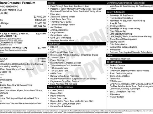 Certified 2025 Subaru Crosstrek 2.5i Premium AWD/4WD image 26