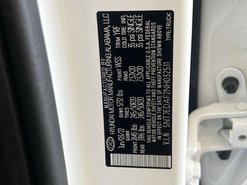 Used 2022 Hyundai Santa Cruz Limited image 35