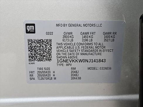 Used 2022 Chevrolet Traverse Premier w/ Redline Edition AWD/4WD image 25