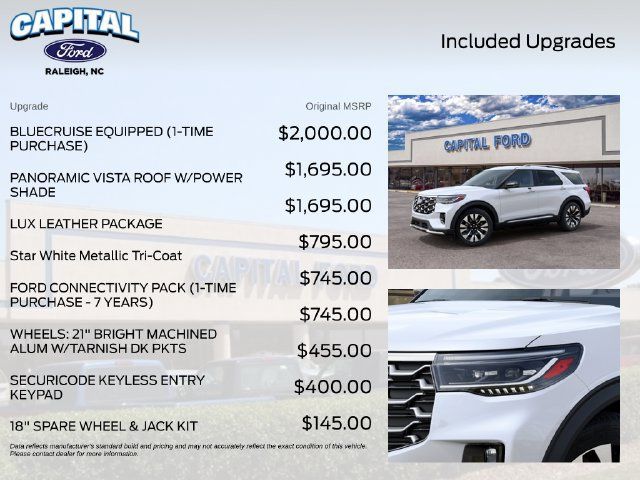 New 2027 Ford Explorer Platinum w/ LUX Leather Package AWD/4WD image 5