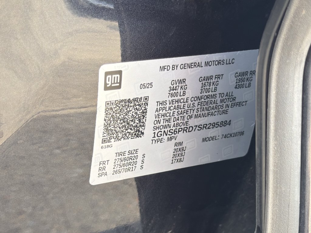 Certified 2025 Chevrolet Tahoe Z71 AWD/4WD image 30