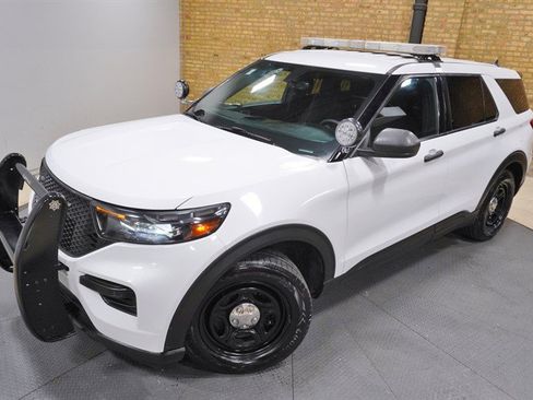 Used 2022 Ford Explorer Police AWD Red/Blue Lightbar a w/ Ready For The Road Package image 2