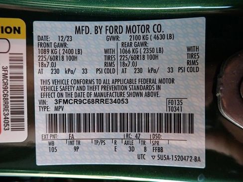 Certified 2024 Ford Bronco Sport Outer Banks image 21