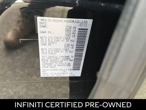 Certified 2023 INFINITI QX60 Luxe FWD image 28