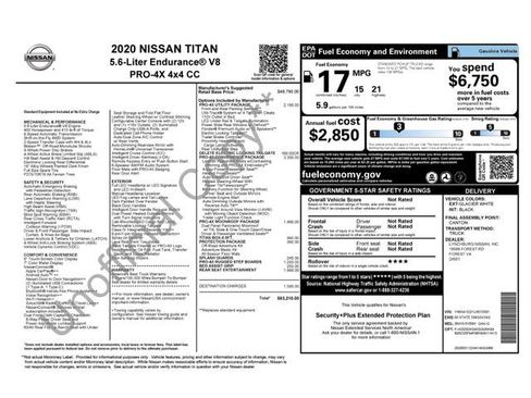Used 2020 Nissan Titan PRO-4X w/ Pro-4x Convenience Package AWD/4WD image 29