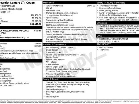 Used 2023 Chevrolet Camaro LT image 2