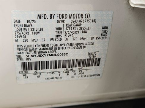 Used 2021 Lincoln Aviator Grand Touring w/ Equipment Group 301A AWD/4WD image 35
