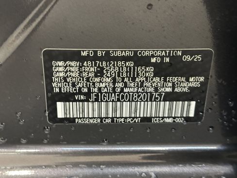 New 2026 Subaru Impreza 2.0i Sport image 22