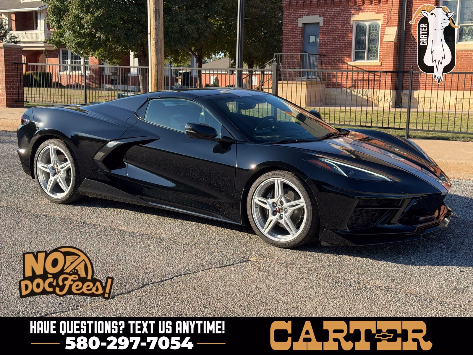 Used 2021 Chevrolet Corvette Stingray Preferred Conv w/ Chrome Exterior Badge Package RWD image 1