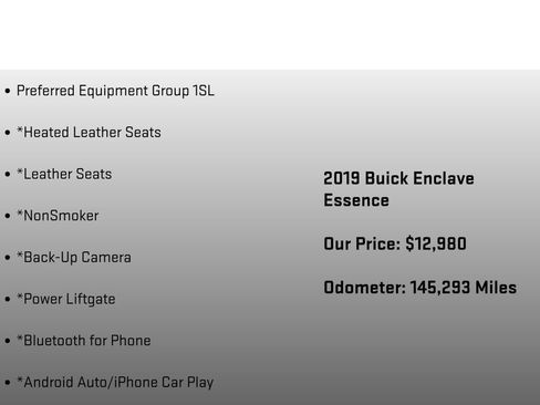 Used 2019 Buick Enclave Essence AWD/4WD image 6
