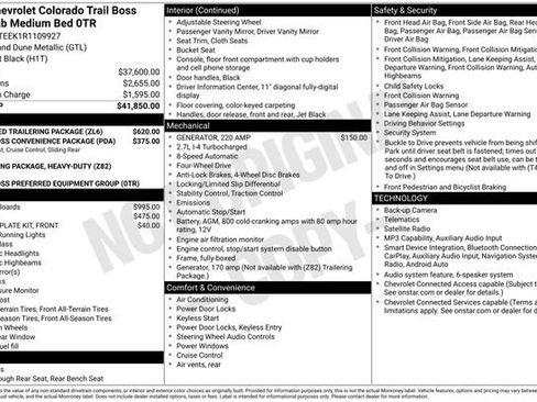 Used 2024 Chevrolet Colorado Trail Boss w/ Advanced Trailering Package AWD/4WD image 30