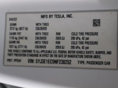 Used 2022 Tesla Model 3 Performance AWD/4WD image 39