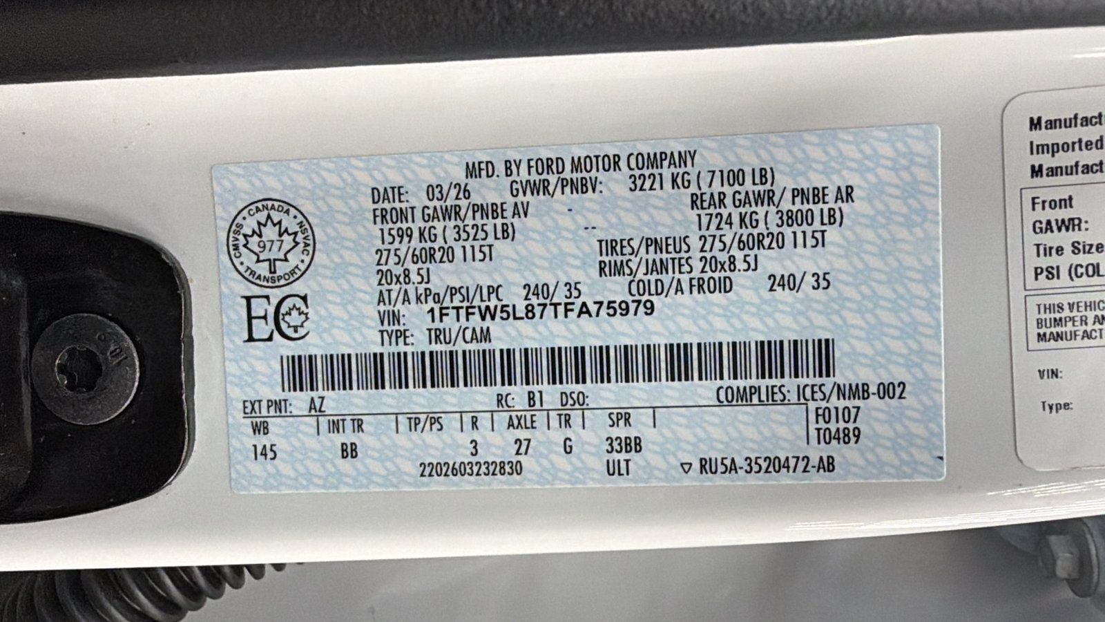 Used 2026 Ford F150 Lariat AWD/4WD image 44