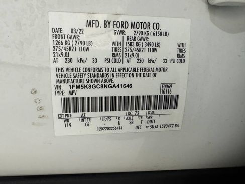 Used 2022 Ford Explorer ST w/ Equipment Group 401A AWD/4WD image 42