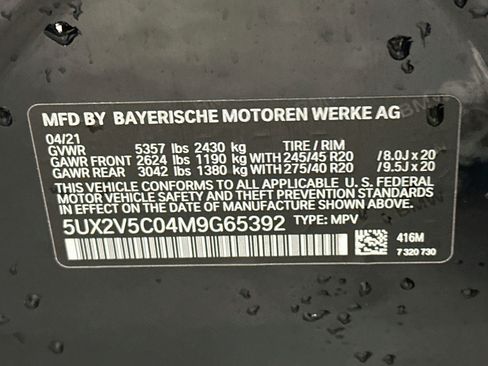 Used 2021 BMW X4 M40i w/ Premium Package AWD/4WD image 12