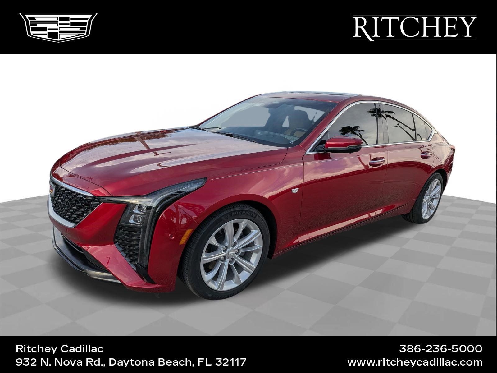 Certified 2025 Cadillac CT5 Premium Luxury w/ Sun And Sound Package RWD image 1