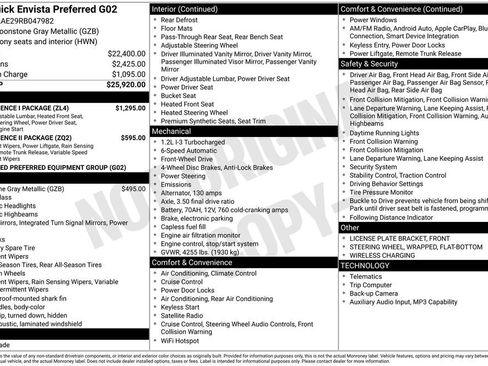 Used 2024 Buick Envista Preferred w/ Convenience I Package FWD image 9