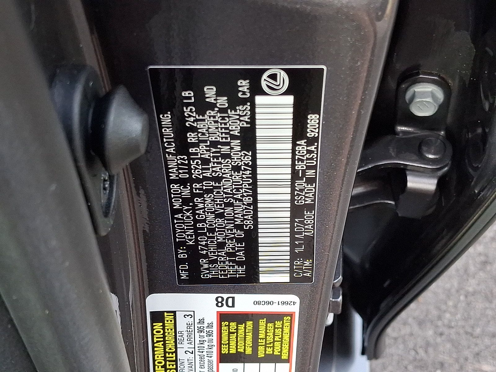 Certified 2023 Lexus ES 350 w/ Premium Package FWD image 28