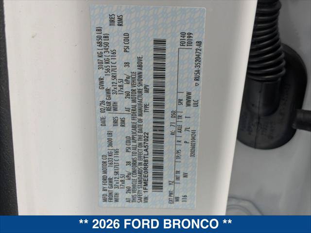 New 2026 Ford Bronco Raptor AWD/4WD image 21
