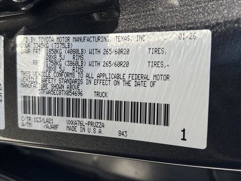 New 2026 Toyota Tundra Platinum image 20