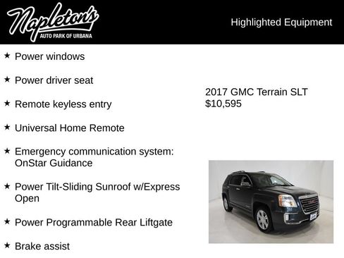 Used 2017 GMC Terrain SLT w/ Open Road Package FWD image 16