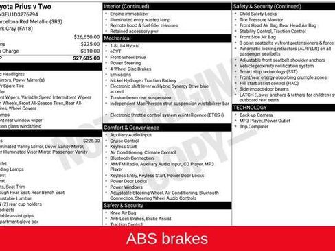 Used 2013 Toyota Prius V Two image 5
