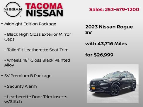 Used 2023 Nissan Rogue SV w/ SV Premium B Package AWD/4WD image 6