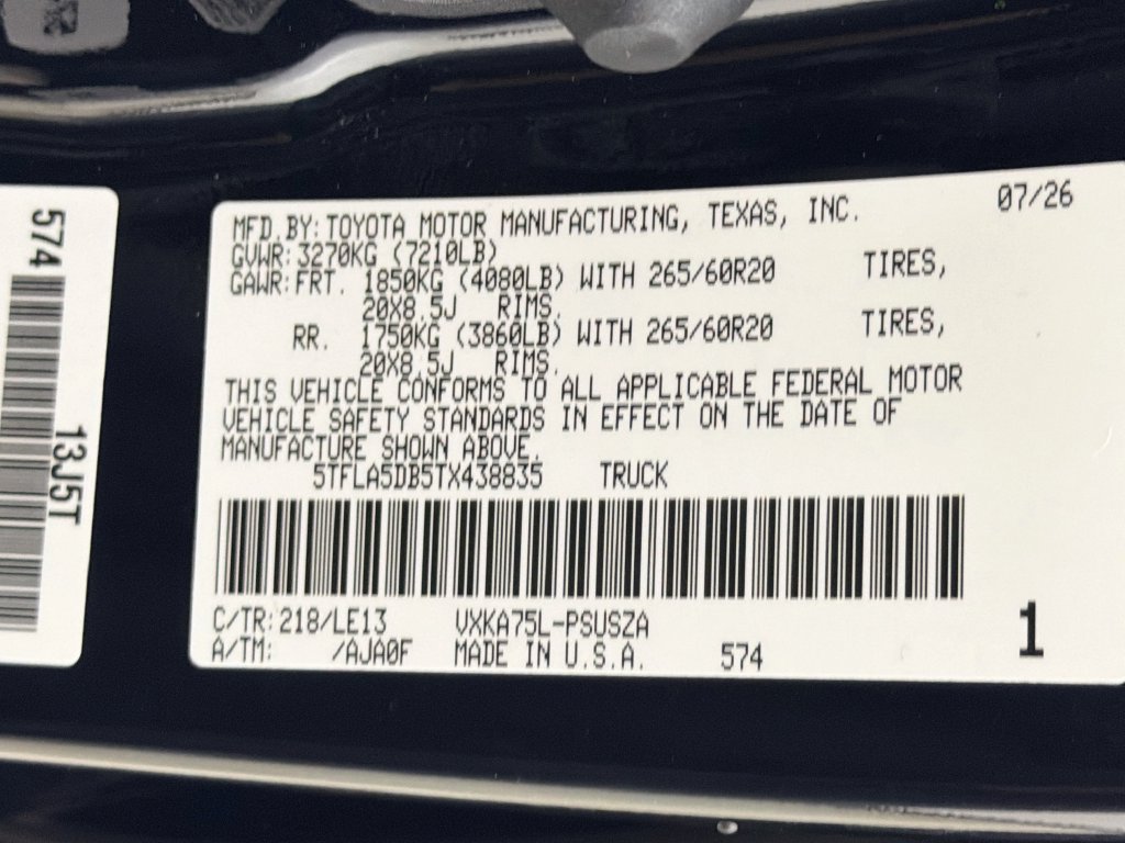 New 2026 Toyota Tundra SR5 w/ SR5 Premium Package AWD/4WD image 28