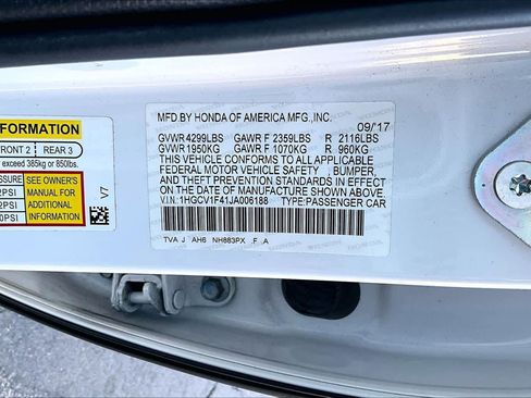 Used 2018 Honda Accord EX image 36
