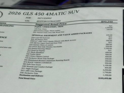 New 2026 Mercedes-Benz GLS 450 4MATIC image 20