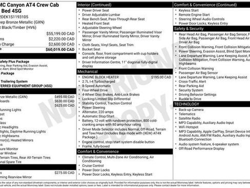 Certified 2025 GMC Canyon AT4 AWD/4WD image 2