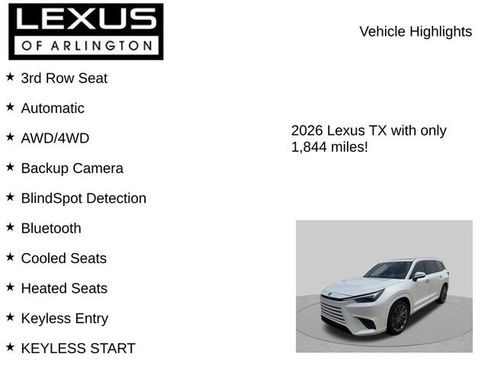 Used 2026 Lexus TX 350 AWD w/ Technology Package image 8
