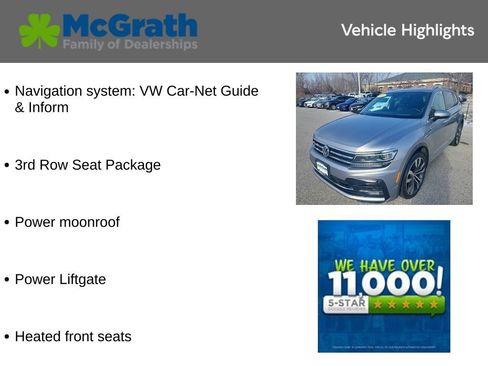 Used 2021 Volkswagen Tiguan SEL Premium R-Line w/ 3rd Row Seat Package image 5