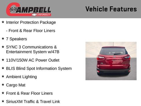 Used 2021 Ford EcoSport SE w/ SE Convenience Package image 10